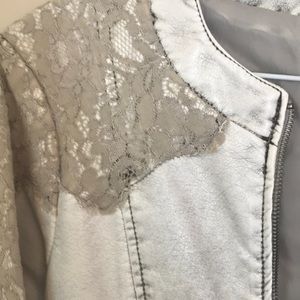 BKE Jackets & Coats - NWT Faux-Leather and Lace BKE Jacket BKE Jackets & Coats - NWT Faux-Leather and Lace BKE Jacket